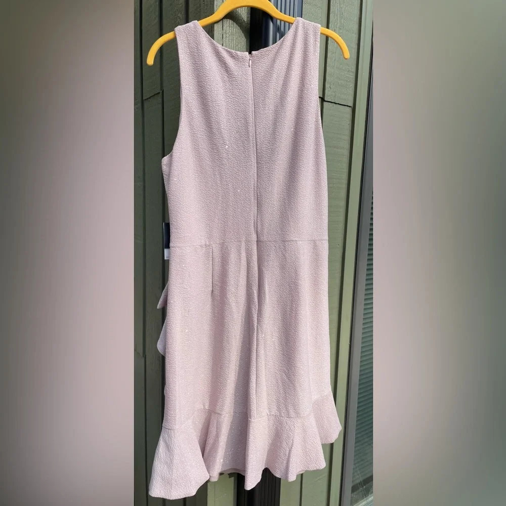 NINE WEST Knee-Length Cocktail Dress in Stretch Knit Fabric w/sparkle. - Picture 4 of 8